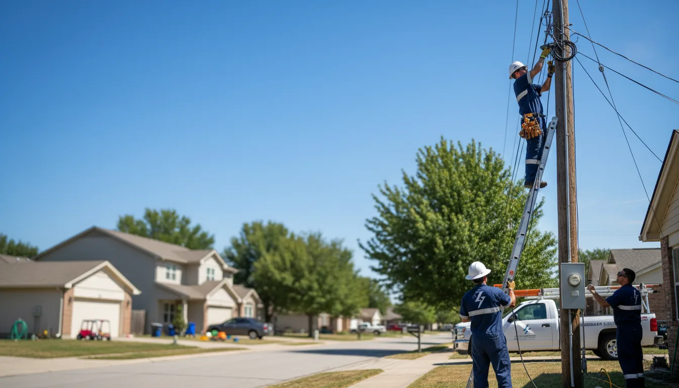 Residential electrician providing installation services in Stallings, NC